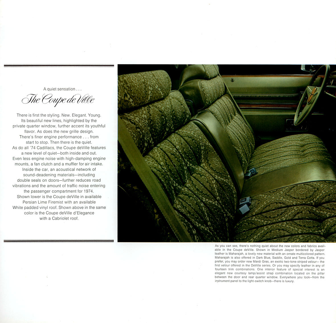 1974 Cadillac Brochure Page 4